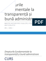 Drepturile Fundamentale La Transparenta Si Buna Administrare