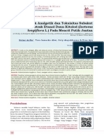 Kajian Efek Analgetik Dan Toksisitas Subakut Dari Ekstrak Etanol Daun Kitolod (Isotoma