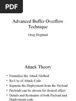 Advanced Buffer Overflow Technique: Greg Hoglund