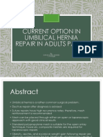 Current Option in Umbilical Hernia Repair in Adults Pasien: By: Ilham Citra Hamidi 17710228
