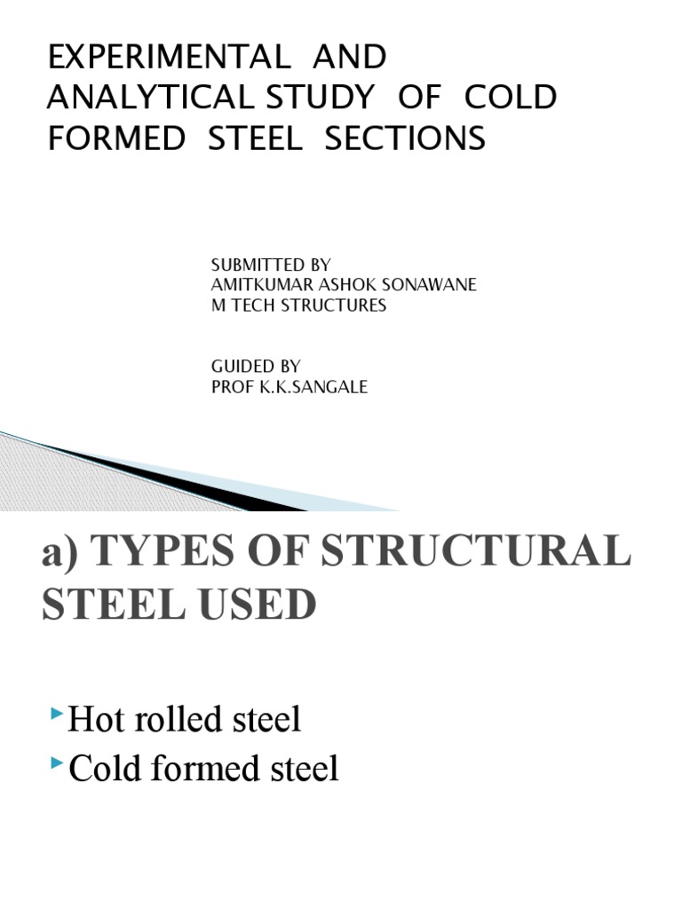 Cold-Formed Steel Structural Analysis | PDF | Strength Of Materials ...