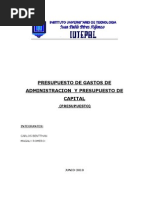 Trabajo de Presupuesto Capital Inversion