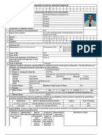 Application Format For Individual Applicants Application No. Application Date