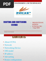 Routing and Switching (CCNA) : NGF College of Engineering and Technology