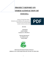 Customer Satisfaction of Toyota PDF