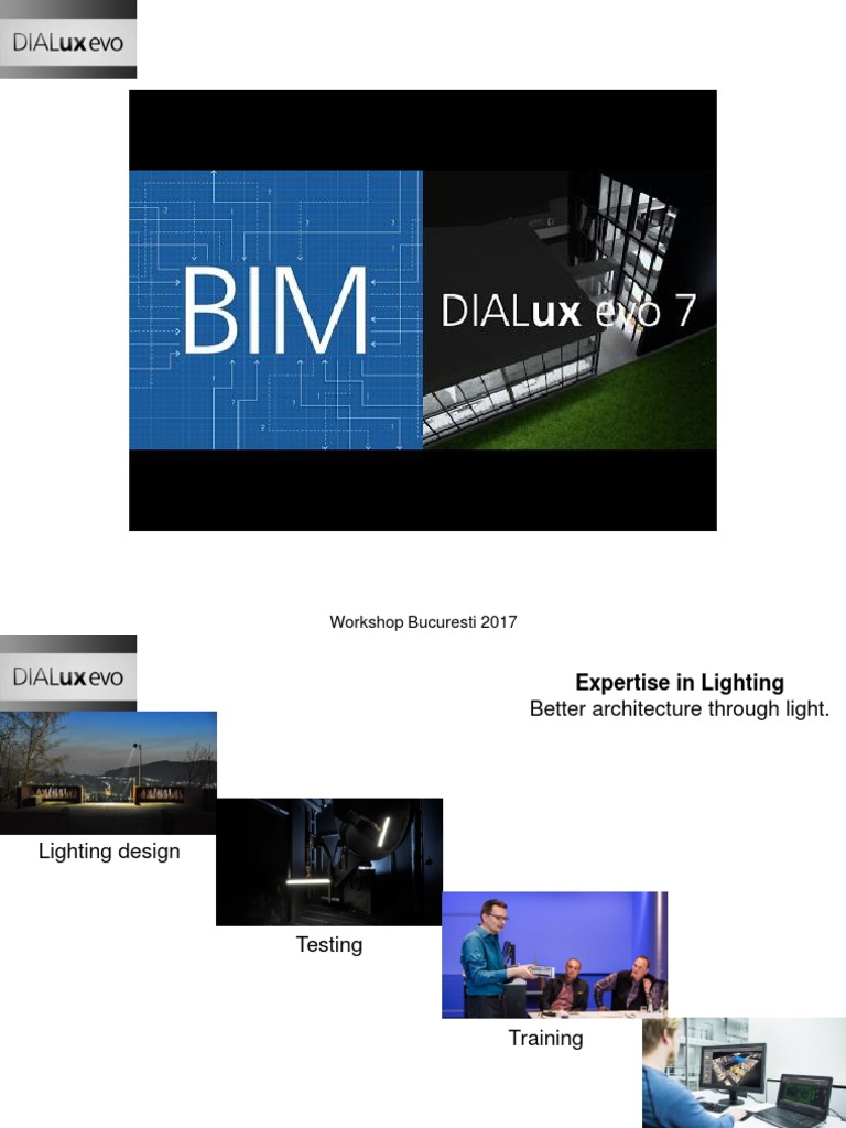 DIALux Evo Workshop in Bucuresti 2017 | PDF | Lighting | Computing