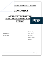 Economics: A Project Report On Inflation in Post-Reform Period