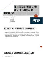 Corporate Governance Principles and Practices