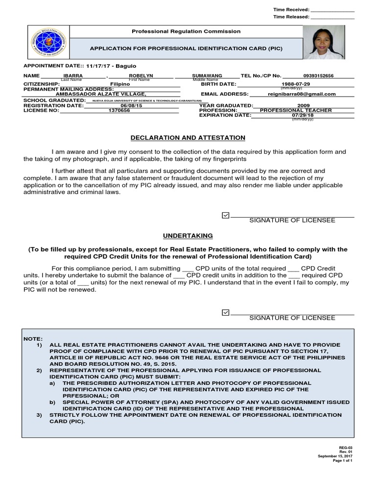 Declaration and Attestation: Last Name First Name Middle Name (Mm/dd/yy ...