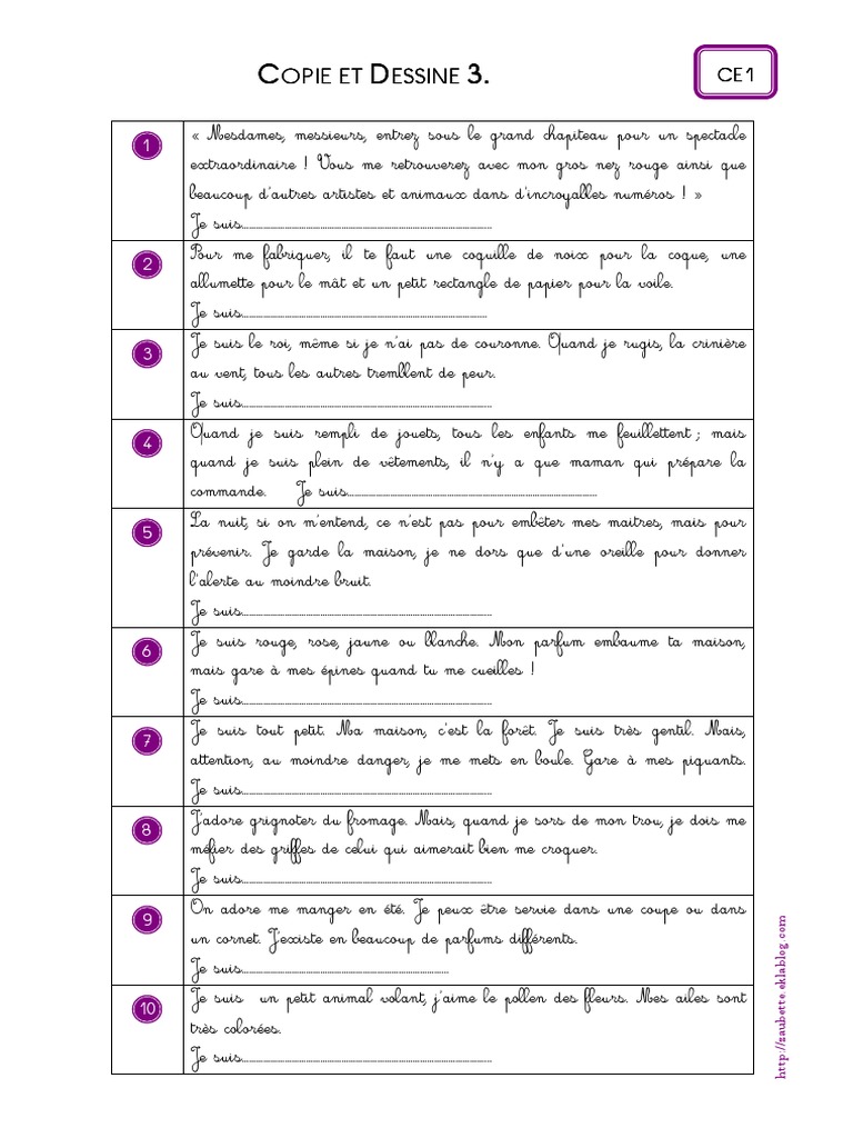 Copie Et Dessine 3