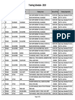 Training Schedule 2019 PDF