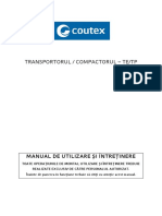 Manual de Utilizare Si Intretinere Snec Compactor TP PDF
