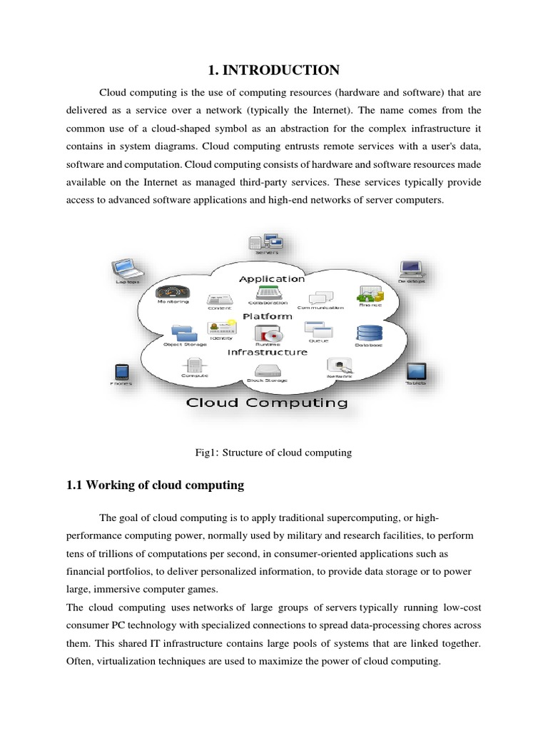 1.1 Working of Cloud Computing | PDF | Unified Modeling Language ...