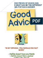 Presentation About Giving Advice in English