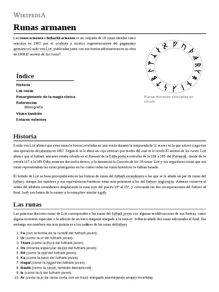 Runas Armanen | PDF | Caligrafía occidental | Alfabeto griego