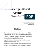 Knowledge-Based Agents: Chapter 7.1-7.3