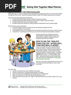 Healthy Eating Meal Planner