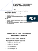 Public Sector Asset Performance Measurement and Reporting