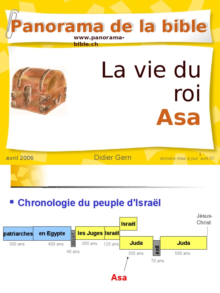 La vie du roi Asa de Juda | PDF | Royaume de Juda | Histoire de l ...