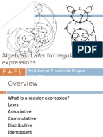 Algebraic Laws for Regular Expressions