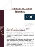 Determinants of Capital Structure