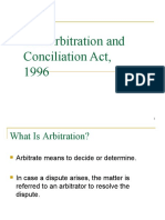 The Arbitration and Conciliation Act 1996