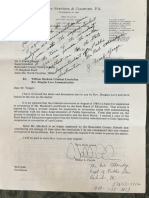 Walter Currie letter