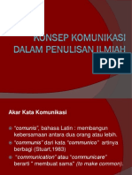 I. Konsep komunikasi dalam  Penulisan Ilmiah..pptx