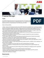 Proposal Manager: Tasks