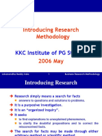 Introducing Research Methodology: KKC Institute of PG Studies