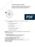 Probabilidades de ruleta y tetraedro