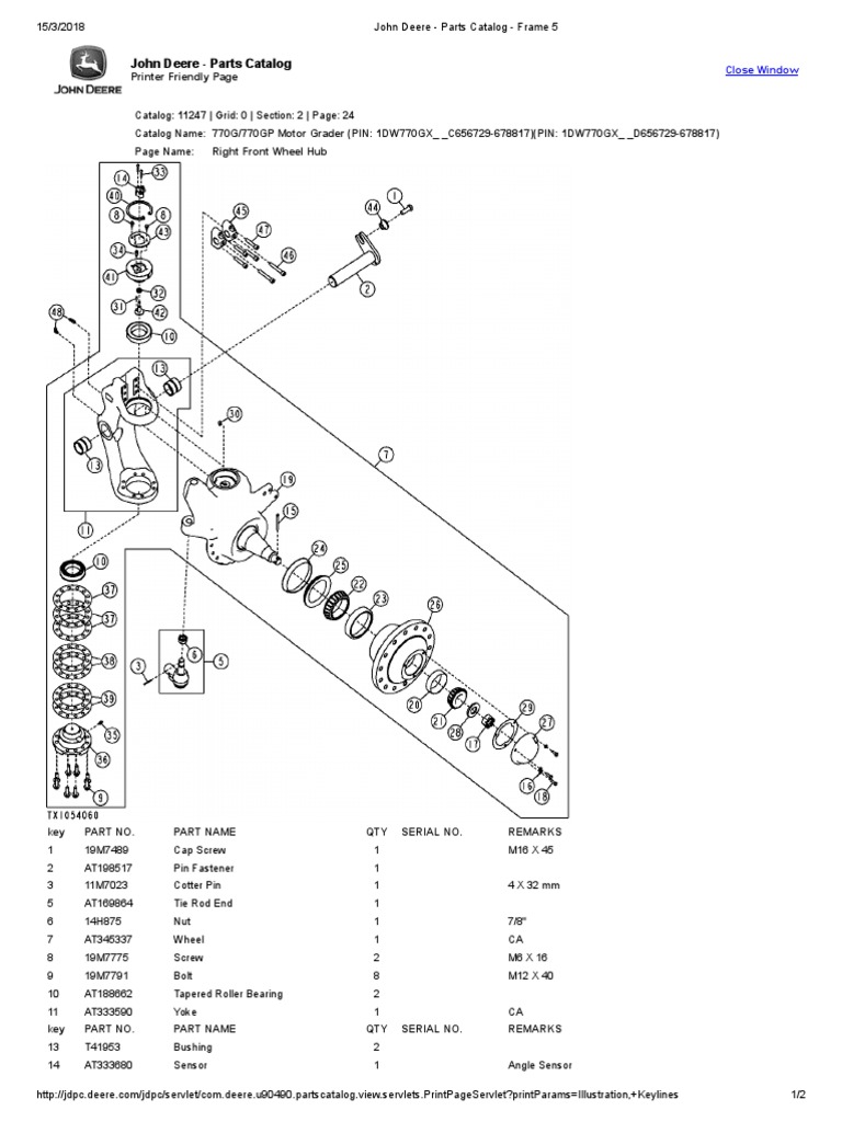 John Deere - Parts Catalog - Frame 5 PDF, PDF, Screw