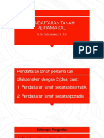 Pendaftaran Tanah Pertama Kali