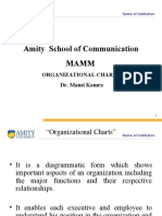 Amity School of Communication Mamm: Organizational Charts