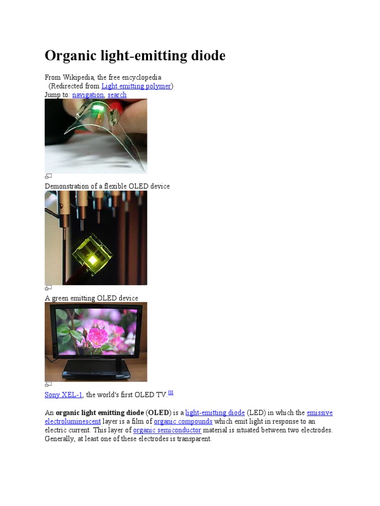Understanding OLED Technology | PDF | Oled | Liquid Crystal Display