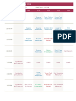 Main Events For APSA 2018: Time 23rd 24th 25th 26th 27th 28th