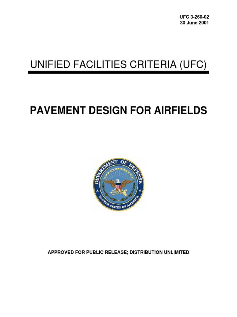 UFC 3-260-02-2001 Pavement Design For Airfields PDF | PDF | Prestressed