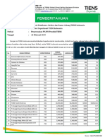 Penyesuaian PVBV Produk TIENS