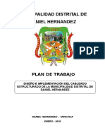 Plan de Trabajo Cableado Estructurado