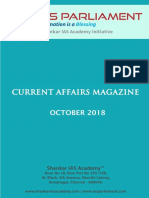 Current Affairs Magazine October 2018 PDF