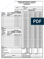 Hoja de Anotaciones (Baloncesto) | PDF | Deportes | Básquetbol