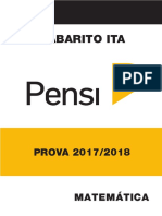 Gabarito ITA Matematica PENSI Web PDF