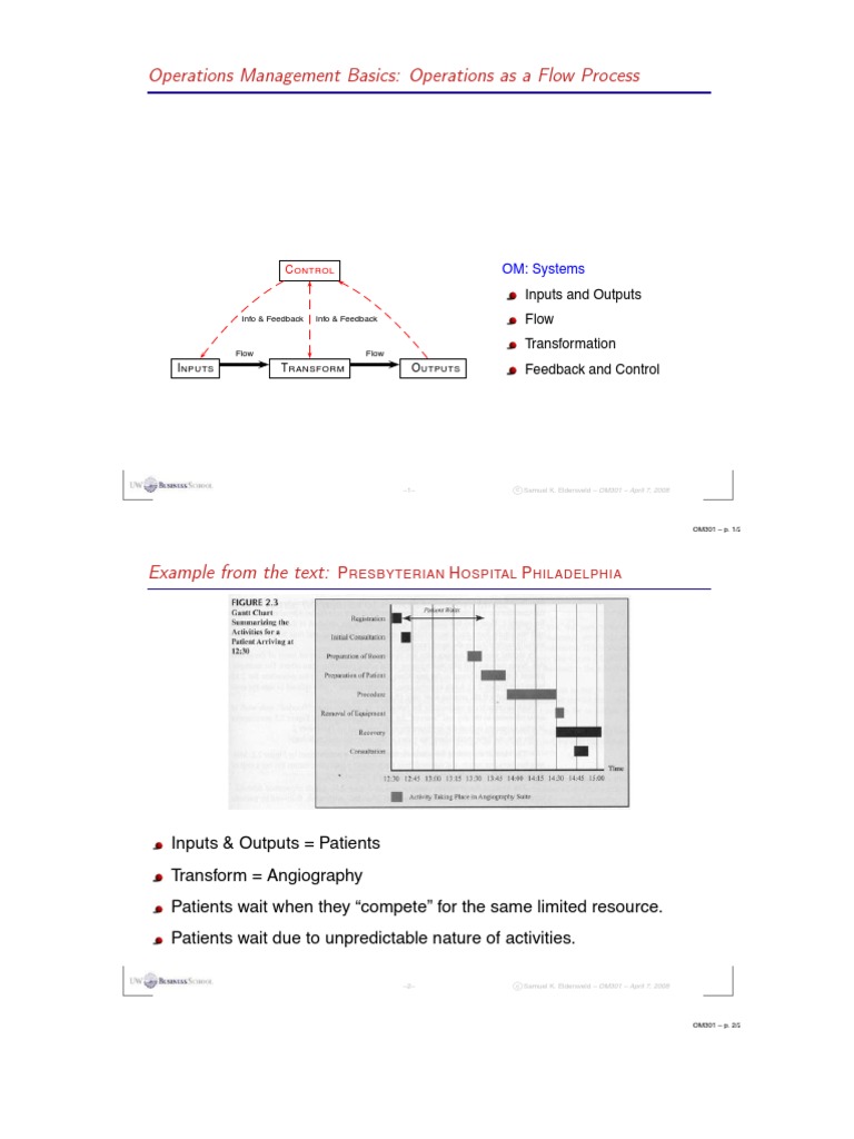Operations Management Flow Basics | PDF | Inventory | Business