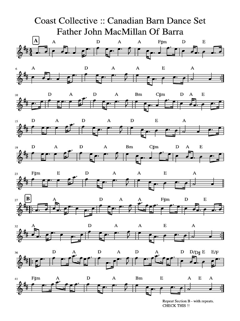 Canadian Barn Dance Set PDF | PDF