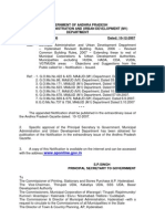 Government of Andhra Pradesh Municipal Administration and Urban Development (M1) Department Memo No. 24282/M /2006 Dated: 10-12-2007