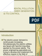 Environmental Pollution Due To Power Generation & Its Control