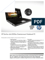 HP Pavilion Dv6-2020ev Entertainment Notebook PC
