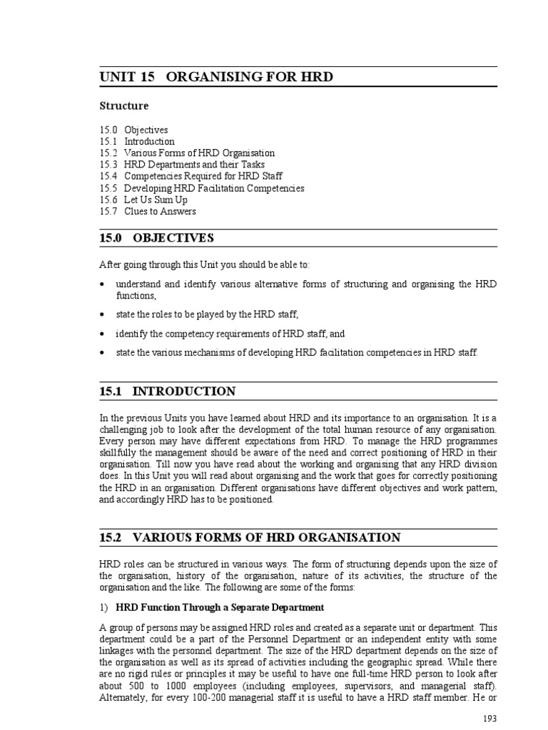 Understanding HRD Department Roles | PDF | Learning | Performance Appraisal
