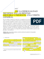 La desigualdad mundial de rentas: evolución histórica y presente