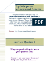 Top 10 Important Interview Questions & Answers